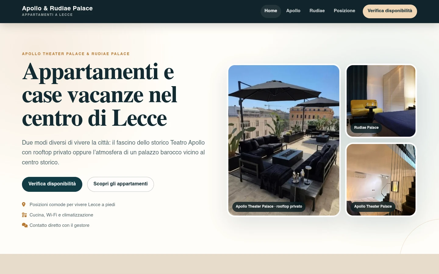Apollo & Rudiae Palace: versione per computer